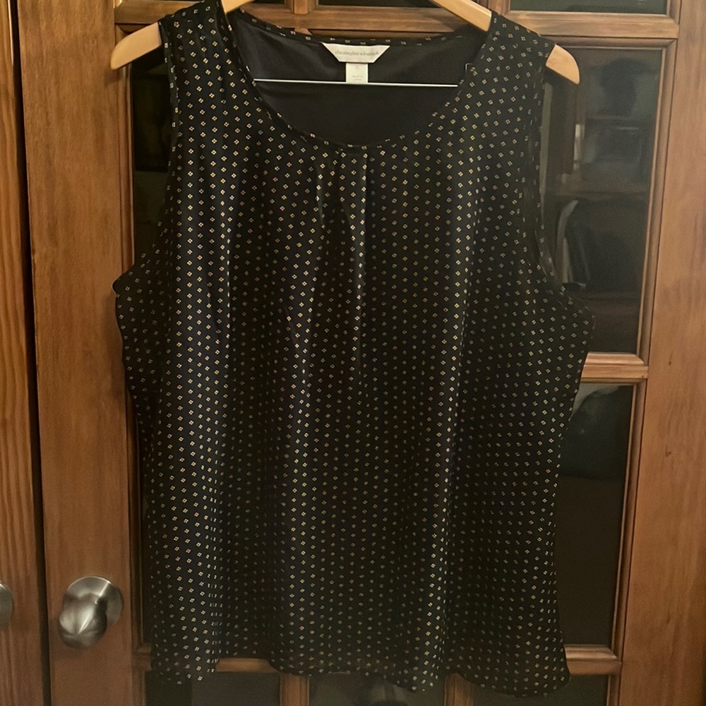 Christopher & Banks sleeveless blouse, Size XL